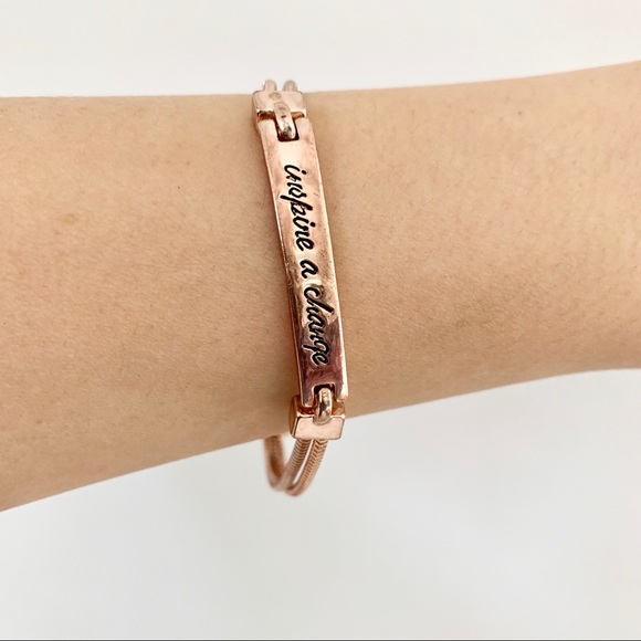 BCBGeneration BRACELET ROSE GOLD TONED CHAIN - Picture 1 of 4